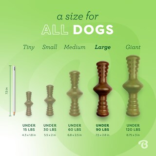 Foto 4 | Juguete Masticable Para Perros Benebone Zaggler Rolling Para Masticadores Agresivos - Venta Internacional.