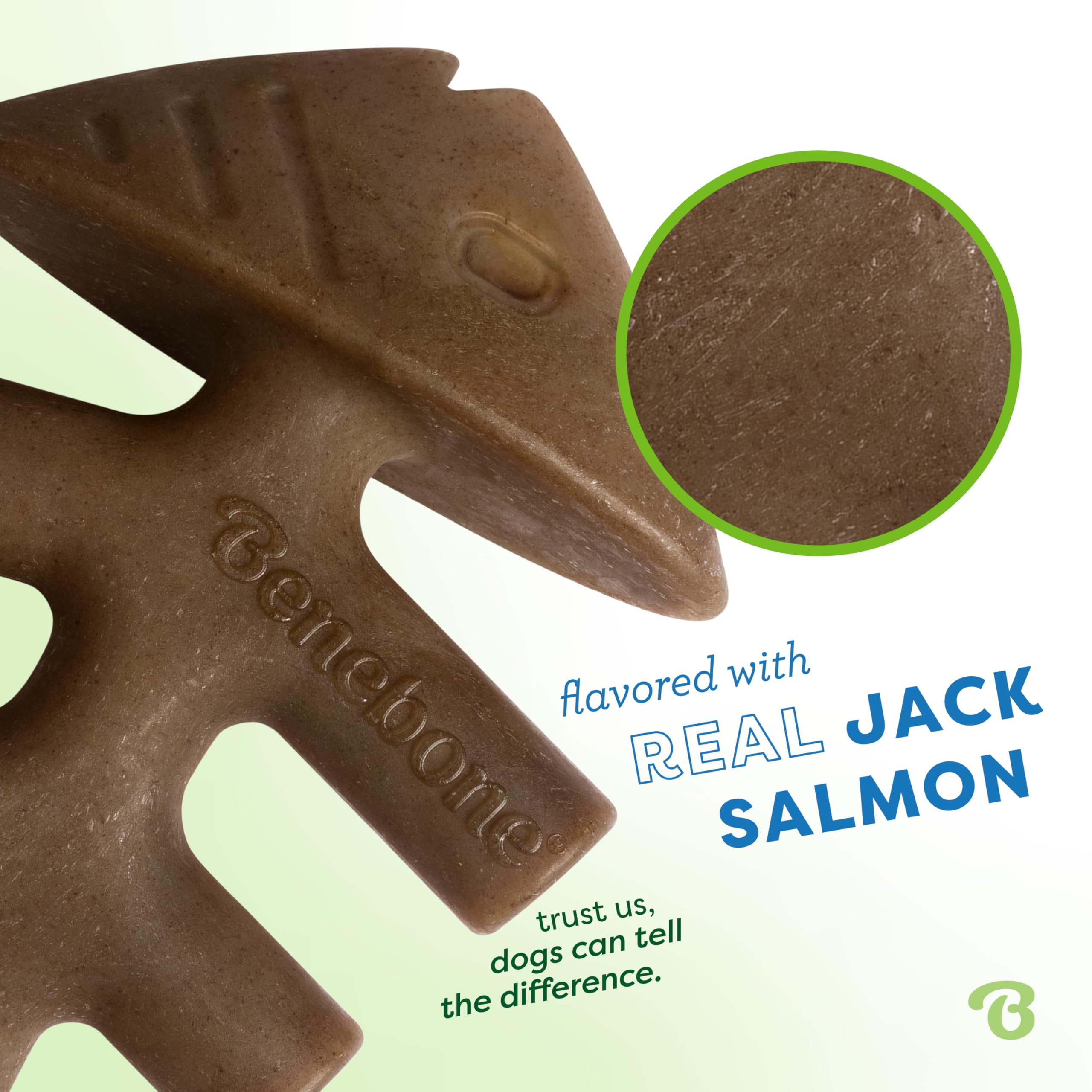 Foto 3 | Juguete Masticable Para Perros Benebone Fishbone, Duradero Para Masticadores Agresivos - Venta Internacional.
