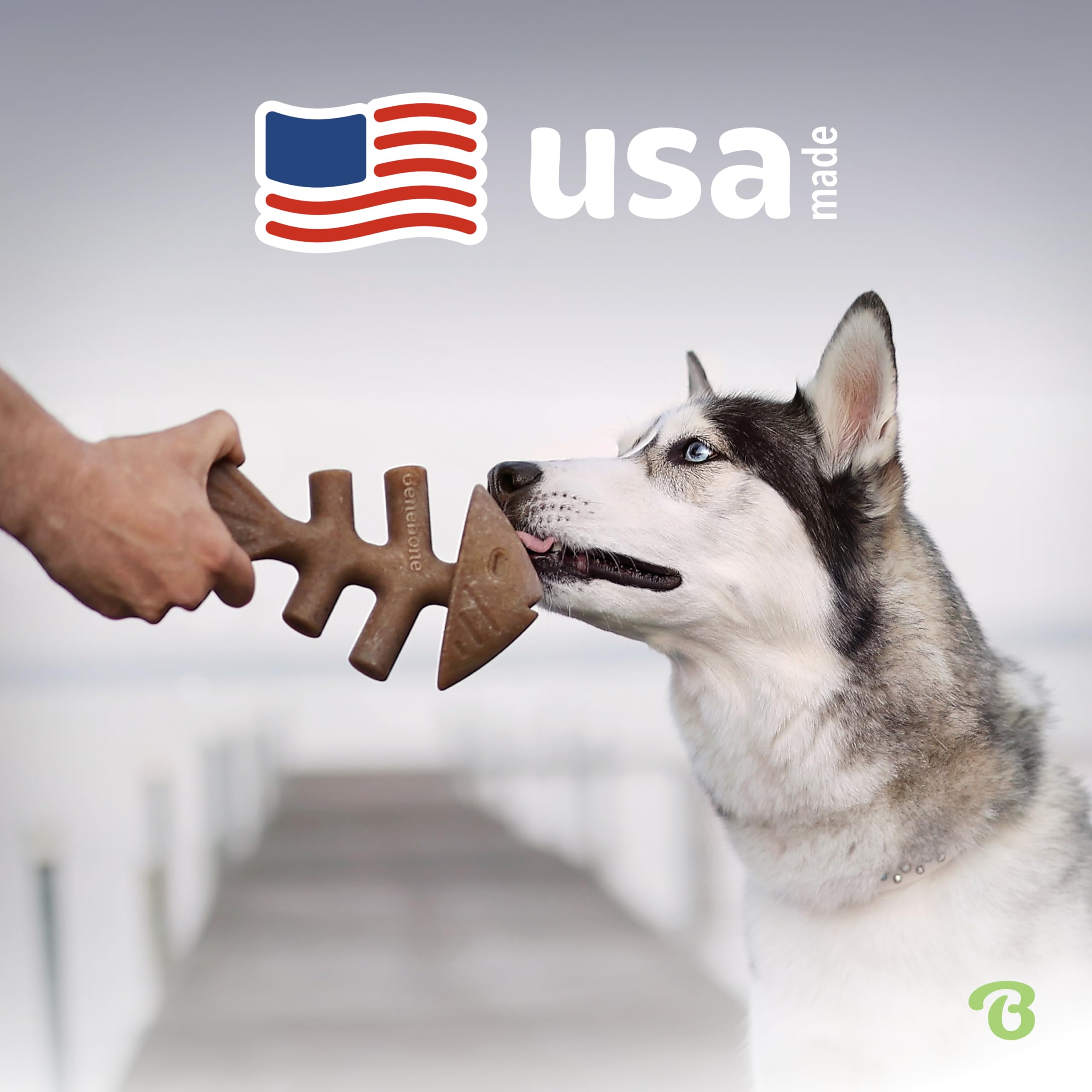 Foto 7 pulgar | Juguete Masticable Para Perros Benebone Fishbone, Duradero Para Masticadores Agresivos - Venta Internacional.
