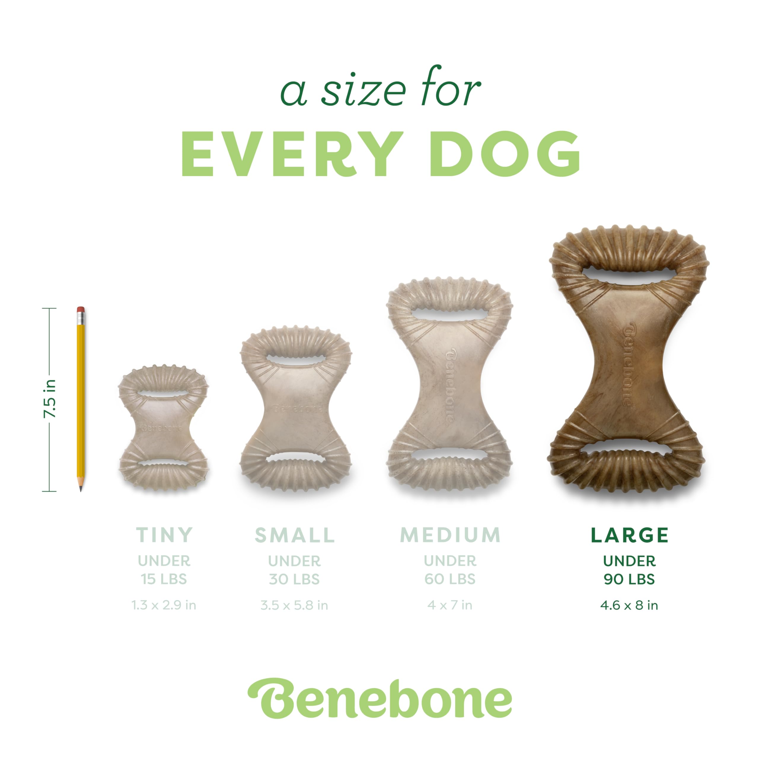 Foto 5 pulgar | Juguete Masticable Para Perros Benebone Dental Duradero Para Masticadores Agresivos - Venta Internacional.