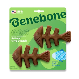 Foto 1 | Juguetes Masticables Para Perros Benebone Tiny, Paquete De 2 Unidades, Con Forma De Espina De Pescado - Venta Intern