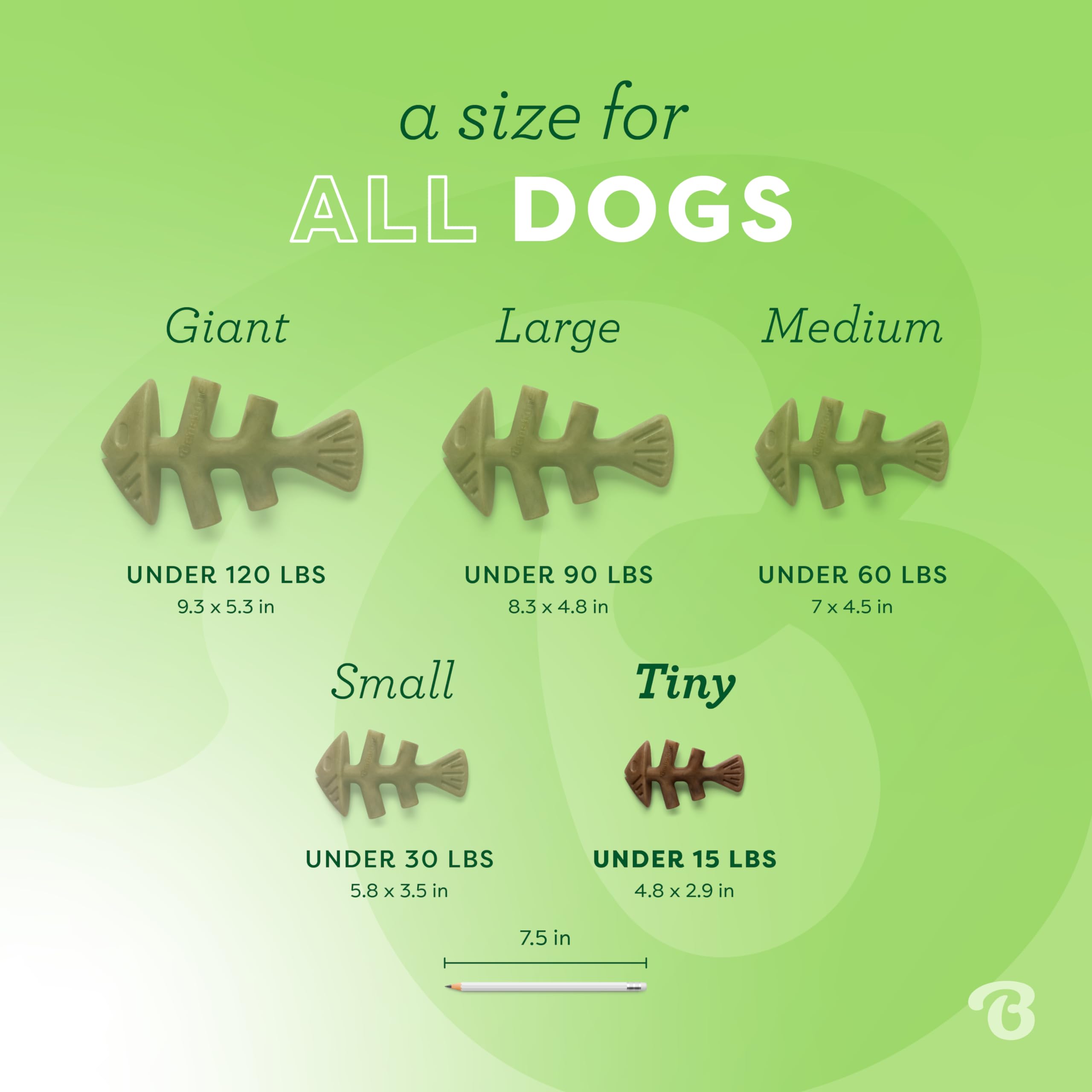 Foto 4 | Juguetes Masticables Para Perros Benebone Tiny, Paquete De 2 Unidades, Con Forma De Espina De Pescado - Venta Intern