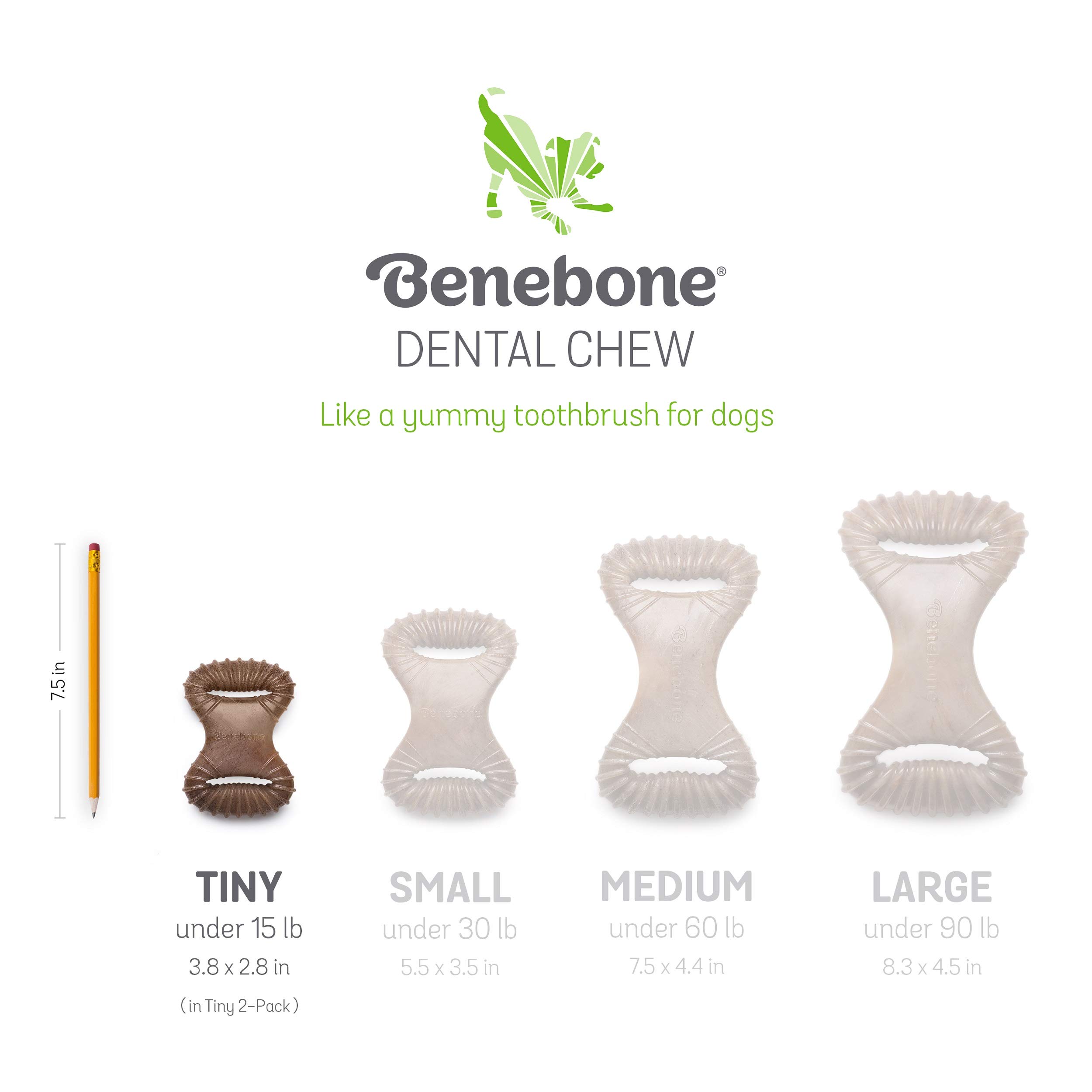Foto 6 | Chew Toys Benebone Puppy, Paquete De 2 Unidades, Masticable Y Espoleta Dental Para Perro - Venta Internacional.