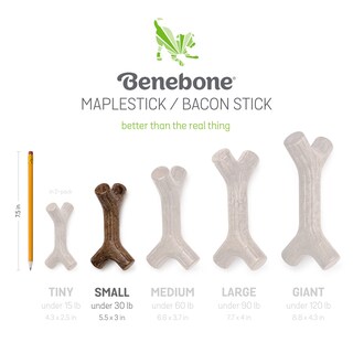 Foto 6 | Juguetes Masticables Para Perros Benebone Maplestick/zaggler, Paquete De 2 Unidades, Pequeños - Venta Internacional.