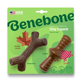 Foto 1 | Juguetes Masticables Para Perros Benebone Maplestick/zaggler, Paquete De 2 Unidades Para Perros Pequeños - Venta