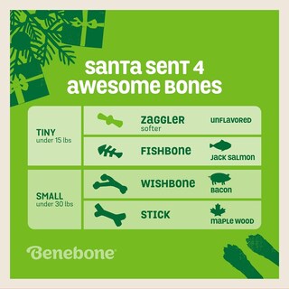 Foto 5 | Juguetes Masticables Para Perros Benebone Puppy Holiday, Paquete De 4, Fabricados En Ee. Uu. - Venta Internacional.
