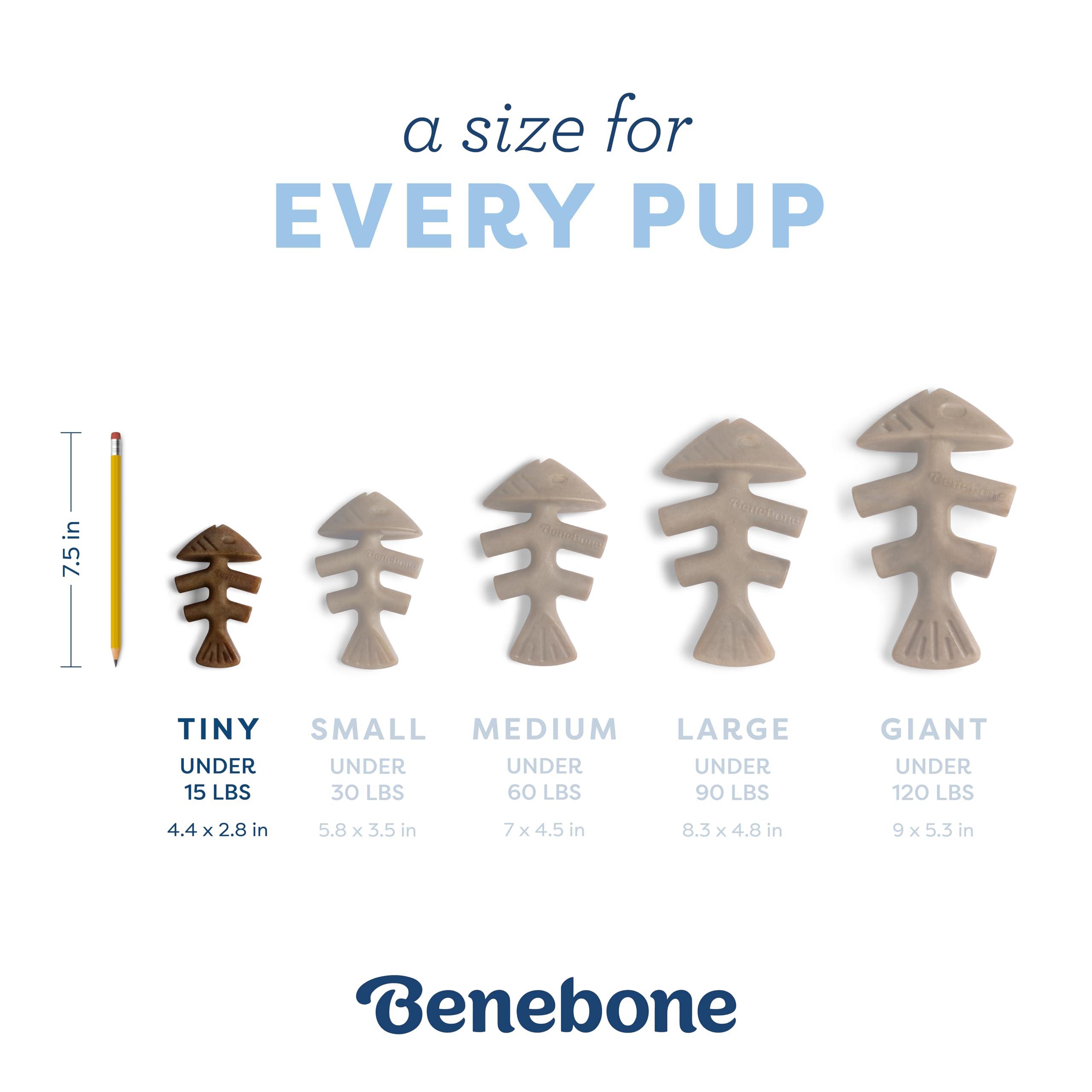 Foto 5 pulgar | Juguete Masticable Para Perros Benebone Puppy Fishbone, Más Suave Para Masticadores Modestos - Venta Internacional.
