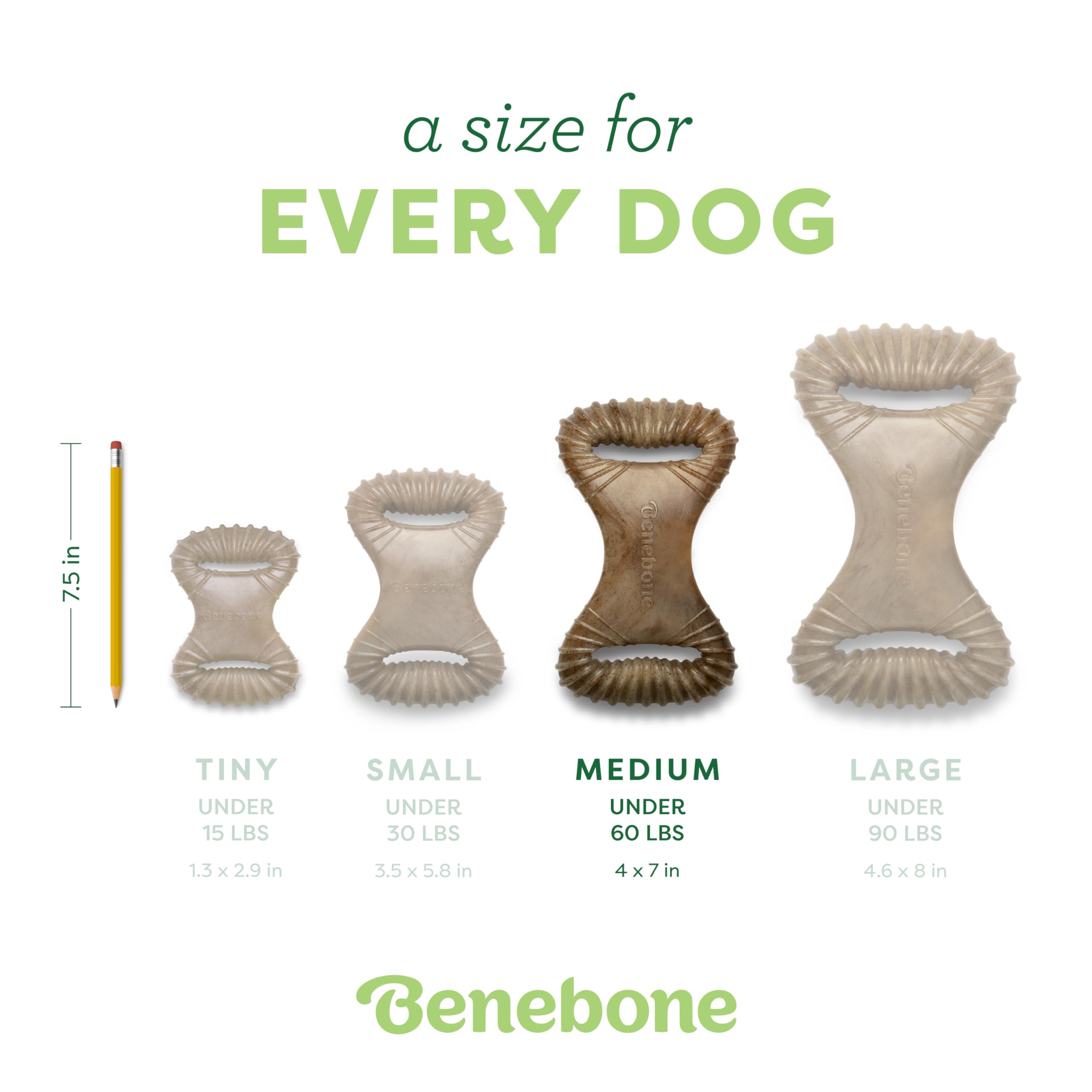 Foto 5 pulgar | Juguete Masticable Para Perros Benebone Dental Duradero Para Masticadores Agresivos - Venta Internacional.