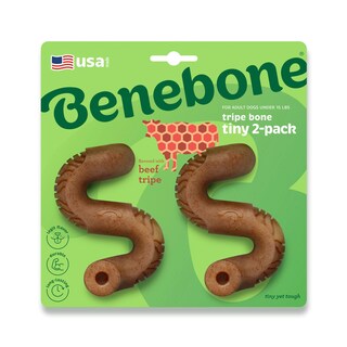 Foto 1 | Juguete Masticable Para Perros Benebone Tiny, Paquete De 2 Unidades, Tripa Bone, Masticadores Agresivos - Venta In