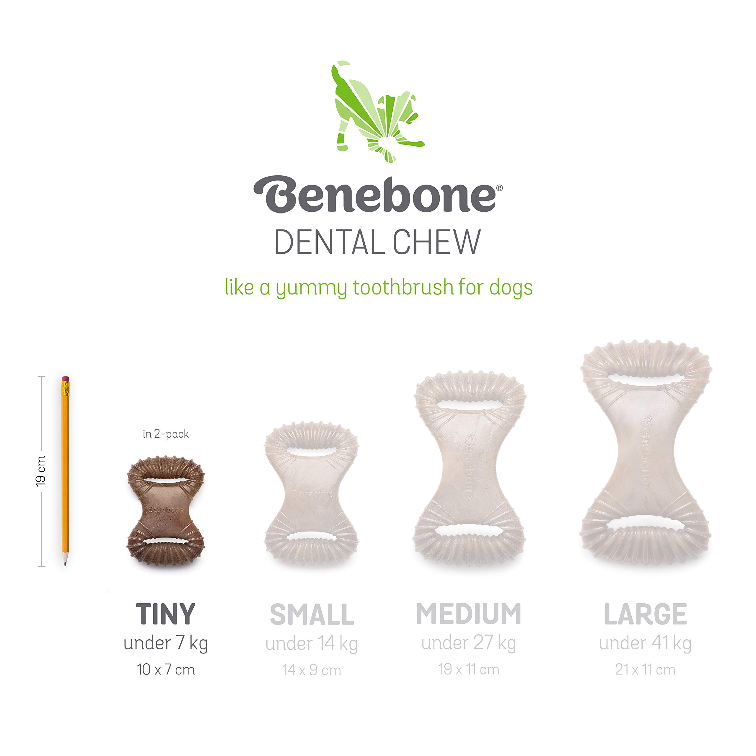 Foto 5 | Juguetes Masticables Para Perros Benebone Tiny, Paquete De 2 Unidades, Sabor A Tocino Real - Venta Internacional.