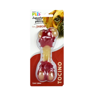 Foto 1 | Fancy Pets Juguete Dental En Forma De Hueso Con Sabor Tocino Tamaño Mediano Para Perro