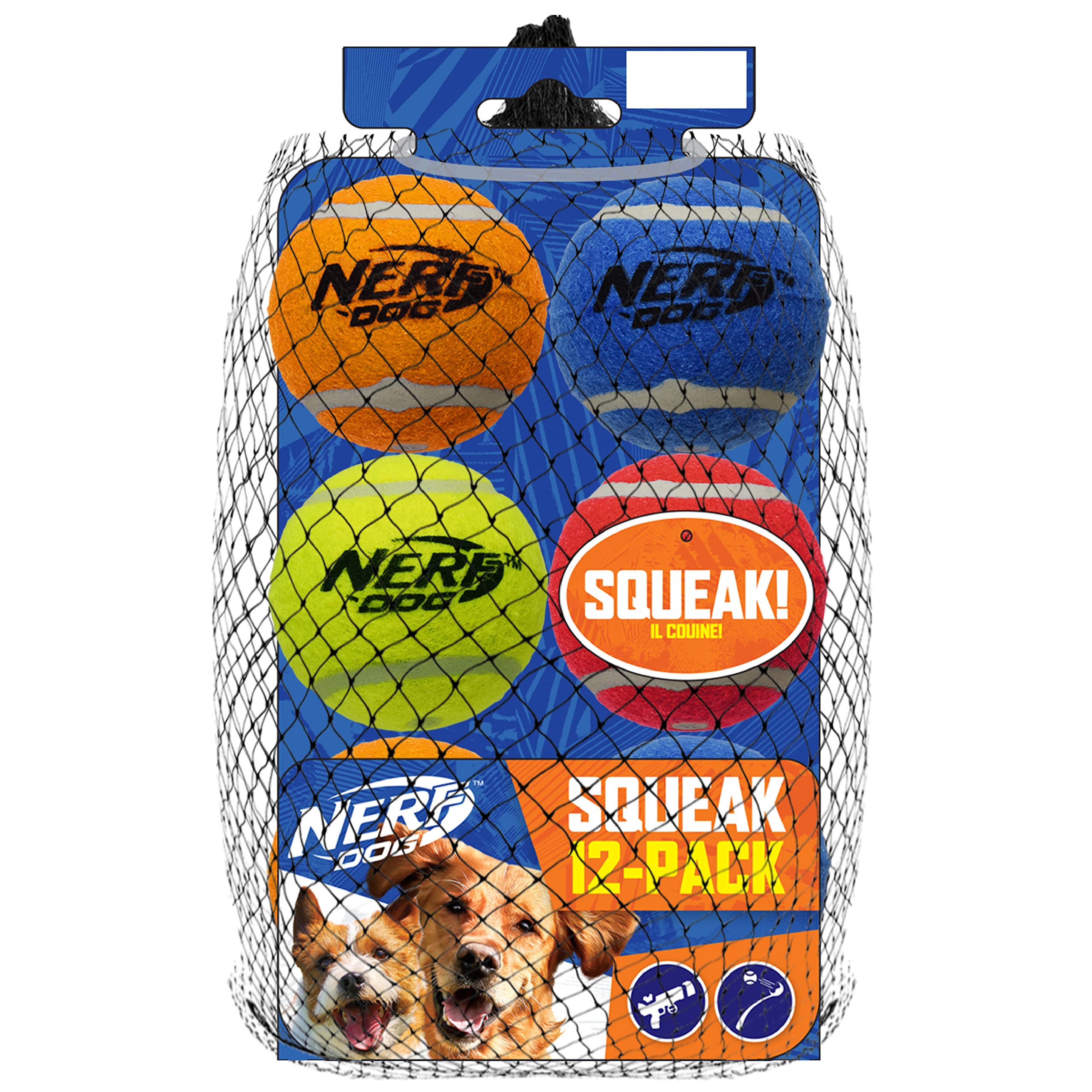 Foto 1 | Set De Regalo De Juguete Para Perros Nerf Dog Con 12 Pelotas De Tenis Squeak De 2.5 Pulgadas - Venta Internacional.