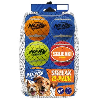 Foto 1 | Set De Regalo De Juguete Para Perros Nerf Dog Con 12 Pelotas De Tenis Squeak De 2.5 Pulgadas - Venta Internacional.