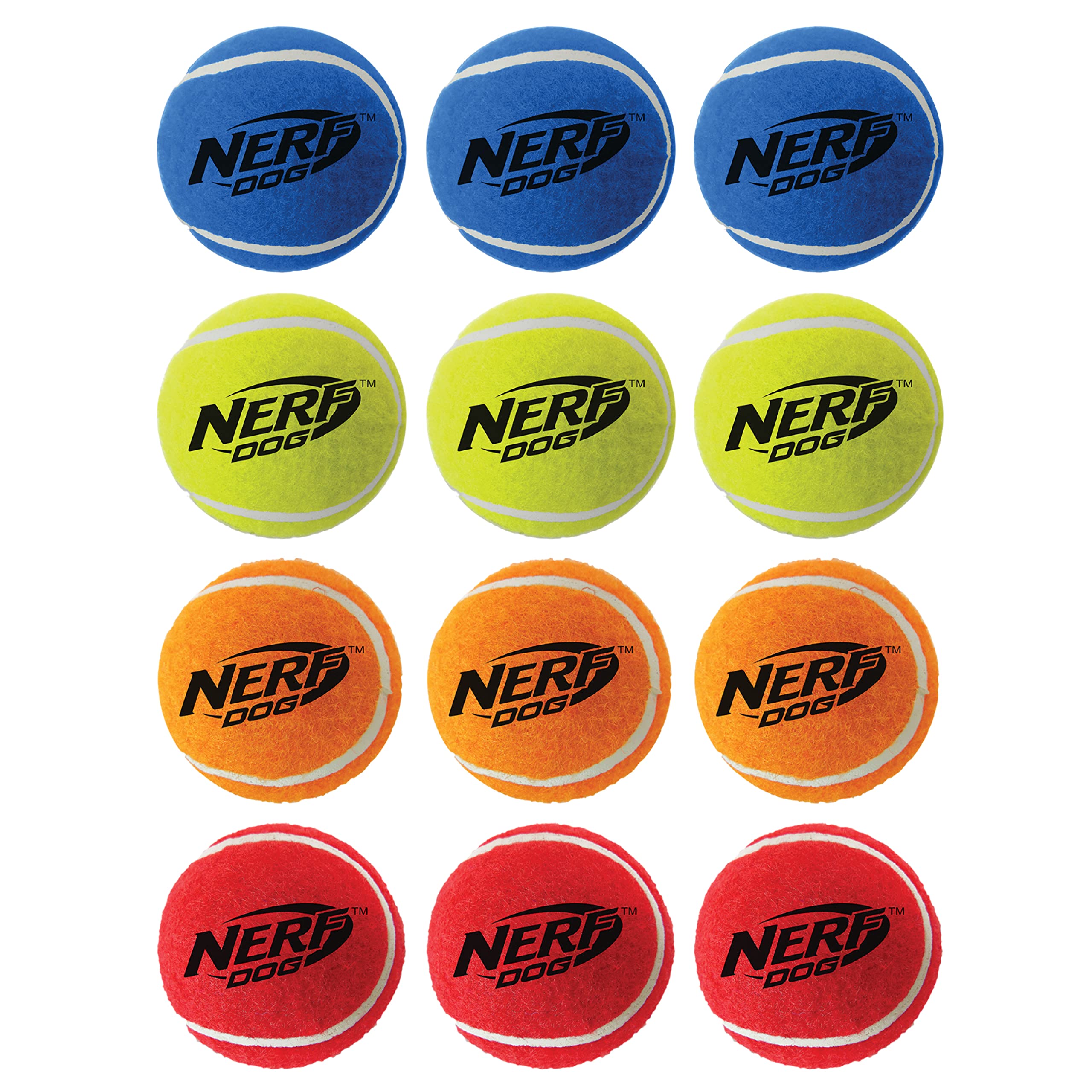 Foto 5 | Set De Regalo De Juguete Para Perros Nerf Dog Con 12 Pelotas De Tenis Squeak De 2.5 Pulgadas - Venta Internacional.