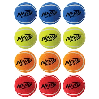 Foto 5 | Set De Regalo De Juguete Para Perros Nerf Dog Con 12 Pelotas De Tenis Squeak De 2.5 Pulgadas - Venta Internacional.