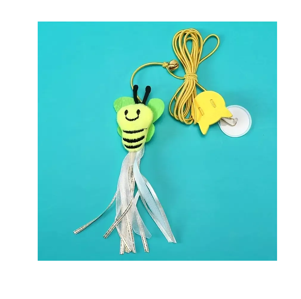 Foto 4 pulgar | Juego de Cuerdas Elásticas para Gatos con Ventosa y Bola Multicolor