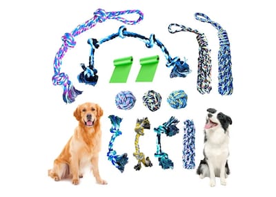 Foto 1 | Juguetes Xtellar Cuerda Para Perro,13 Piezas Chillones Y Resistentes