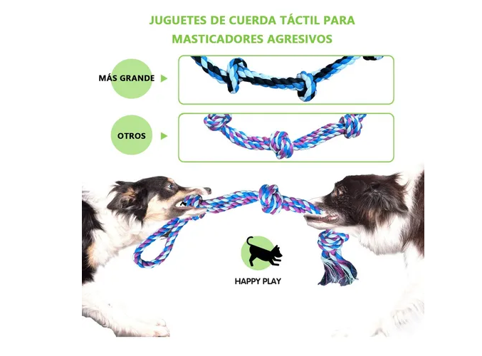 Foto 4 | Juguetes Xtellar Cuerda Para Perro,13 Piezas Chillones Y Resistentes