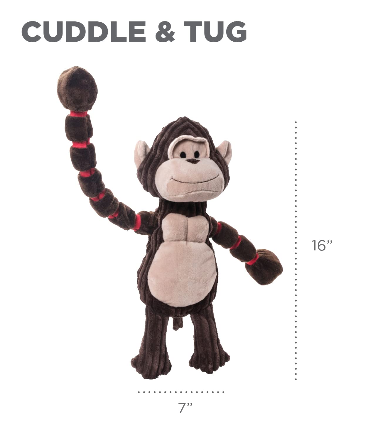Foto 8 pulgar | Juguete Para Perros Outward Hound Thunda Tugga Gorilla Plush & Squeaky - Venta Internacional.