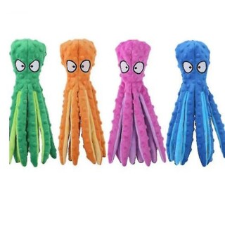 Foto 2 | Juguete De Peluche Con Papel Arrugado Para Perros, Diseño De Pulpo, Color Verde - Venta Internacional.