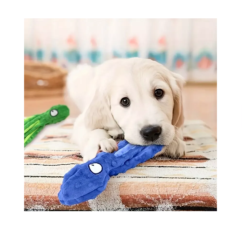 Foto 4 pulgar | Juguete para Perro Peluche Pulpo Azul