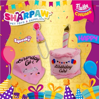Foto 3 | Juguete de Peluche Sharpaw Rosa para Perro con Sonido 3 piezas