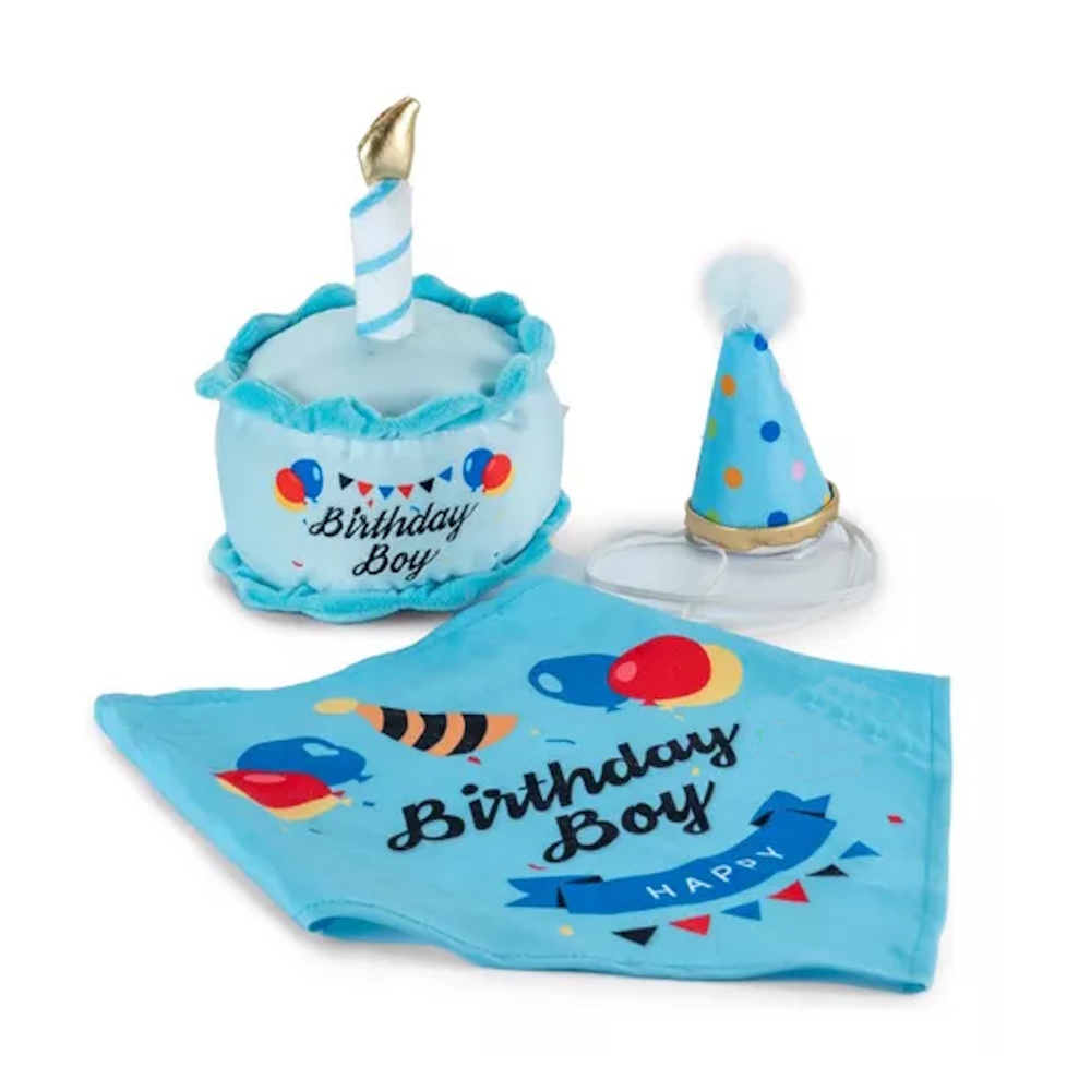 Foto 4 pulgar | Juguete de Peluche Sharpaw Azul para Perro con Sonido 3 piezas