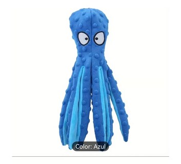 Foto 4 | Peluches Para Perros Lab.g Juguetes Para Mascota Juguete Pulpo Azul