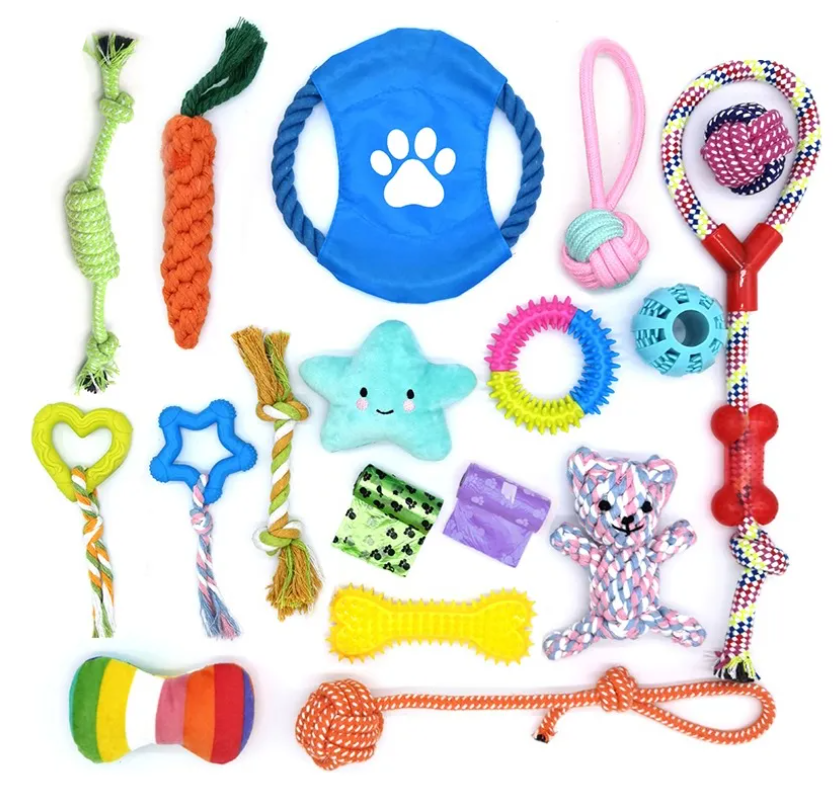 Foto 2 pulgar | Kit De 18 Piezas Juguete Xtellar De Cuerda Para Perro