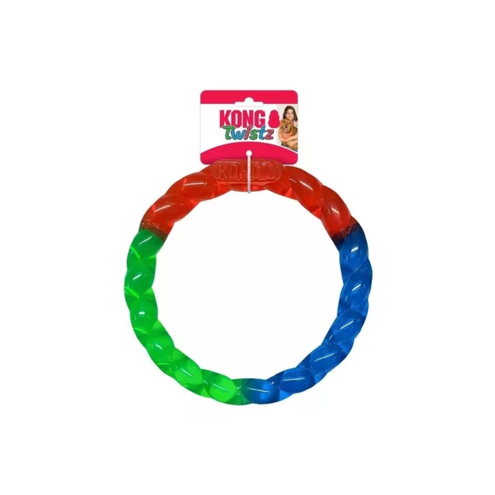 Foto 2 pulgar | Anillo Flexible Kong Twistz Grande Multicolor para Perro