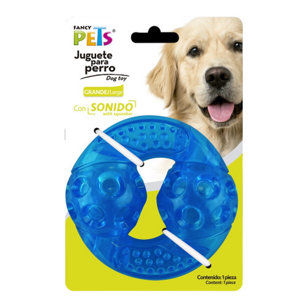 Foto 2 pulgar | Juguete para Perro Dona Flexible Grande con Sonido Fancy Pets