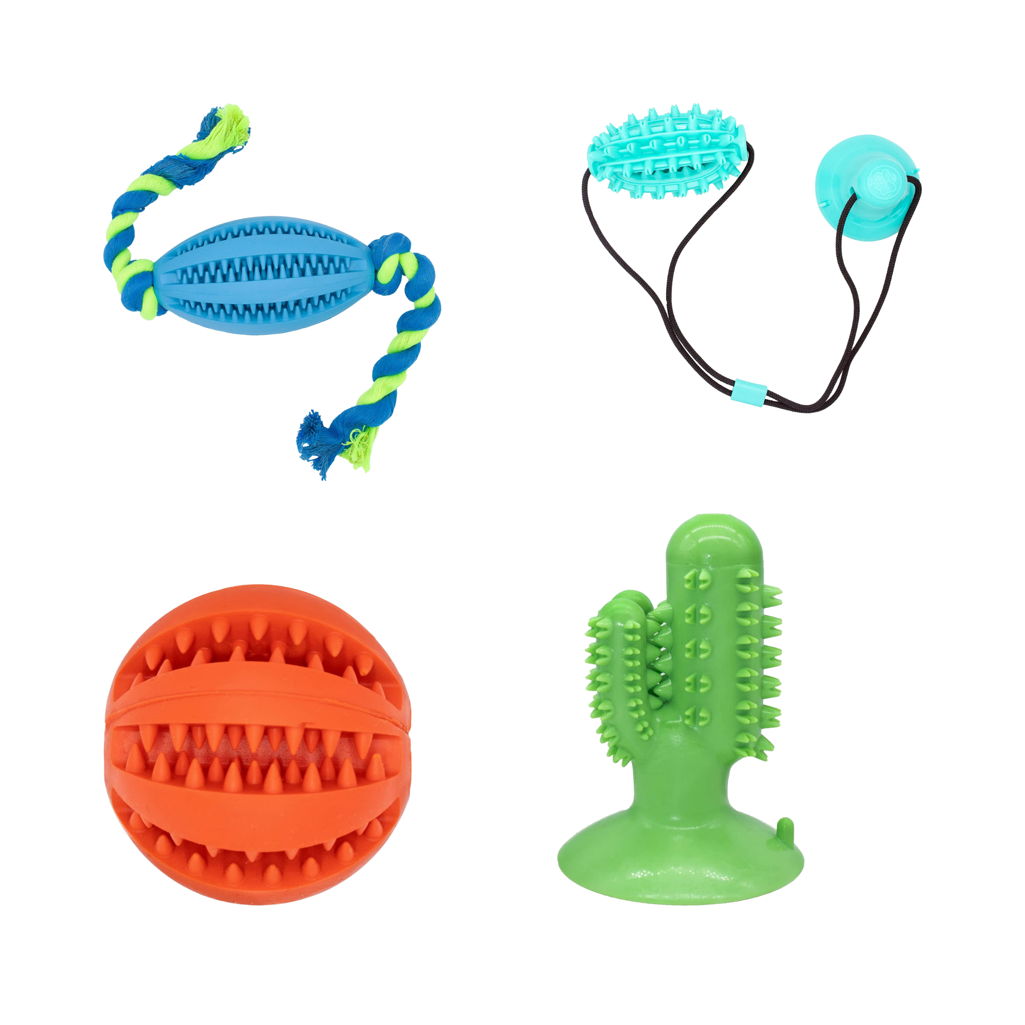 A Pets Life Set De Juguetes Para Perro - 4 Juguetes Para Morder Para Perros, Juguetes Para Limpieza Dental