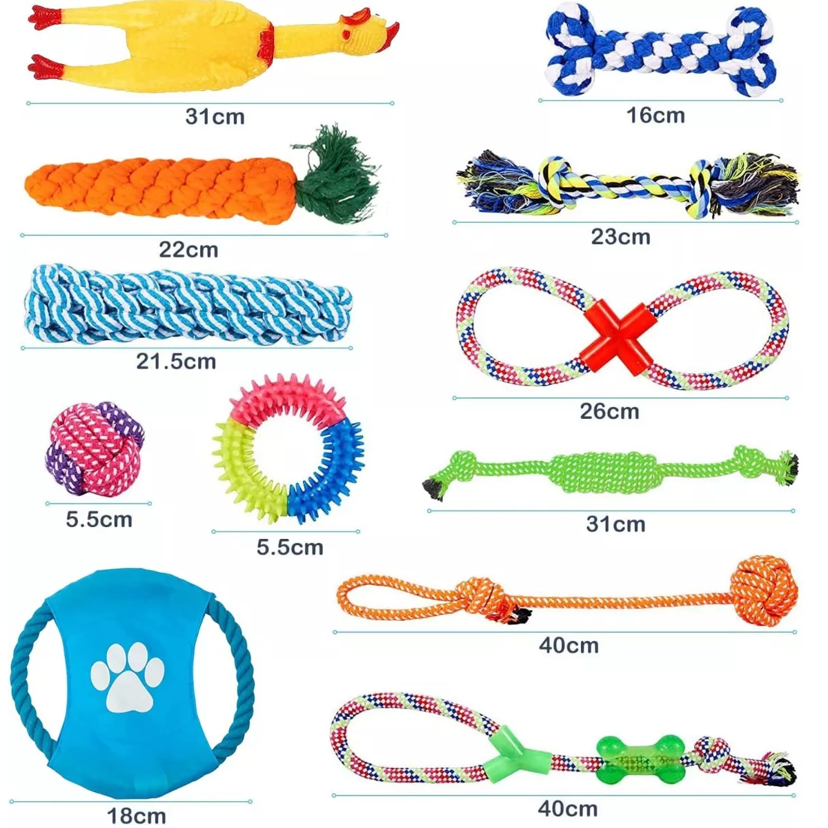 Foto 3 pulgar | Juego de Juguetes para Mascota Eo Safe Imports Esi-8845 Multicolor 12 Piezas