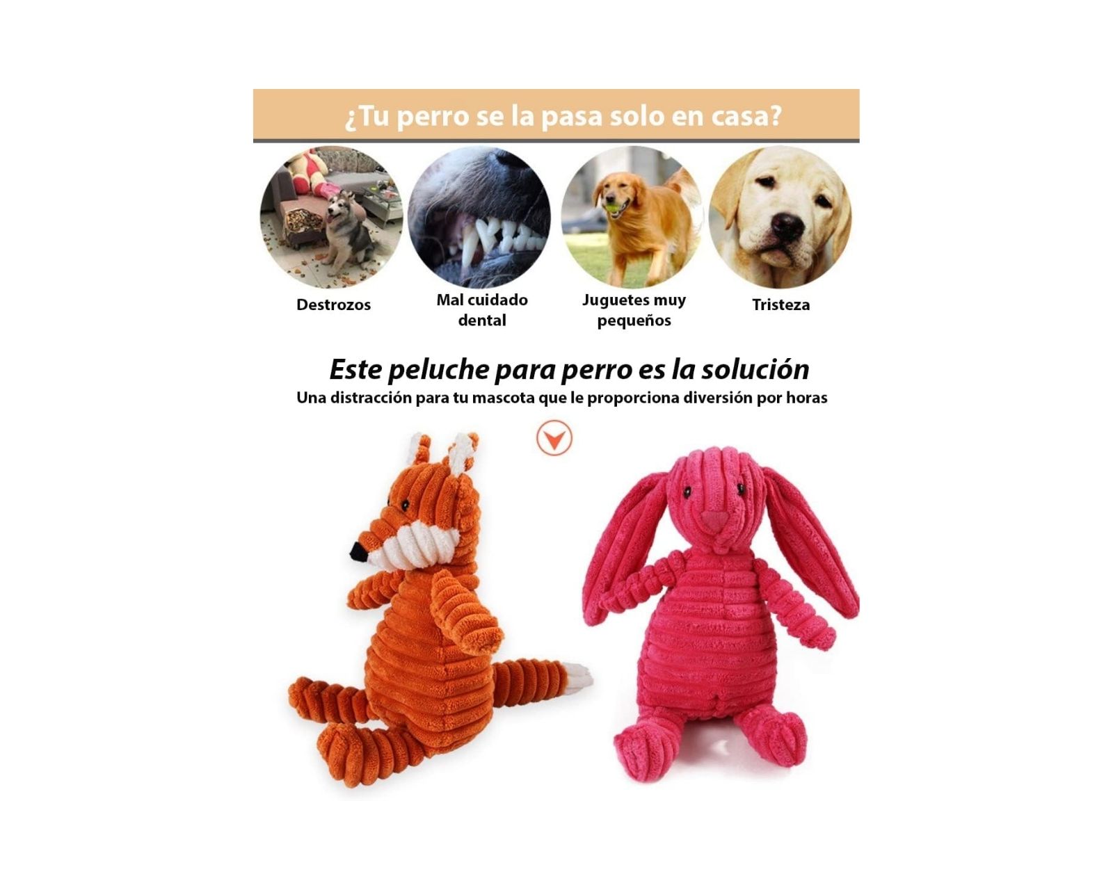 Foto 4 pulgar | Juguete de Peluche para Perros