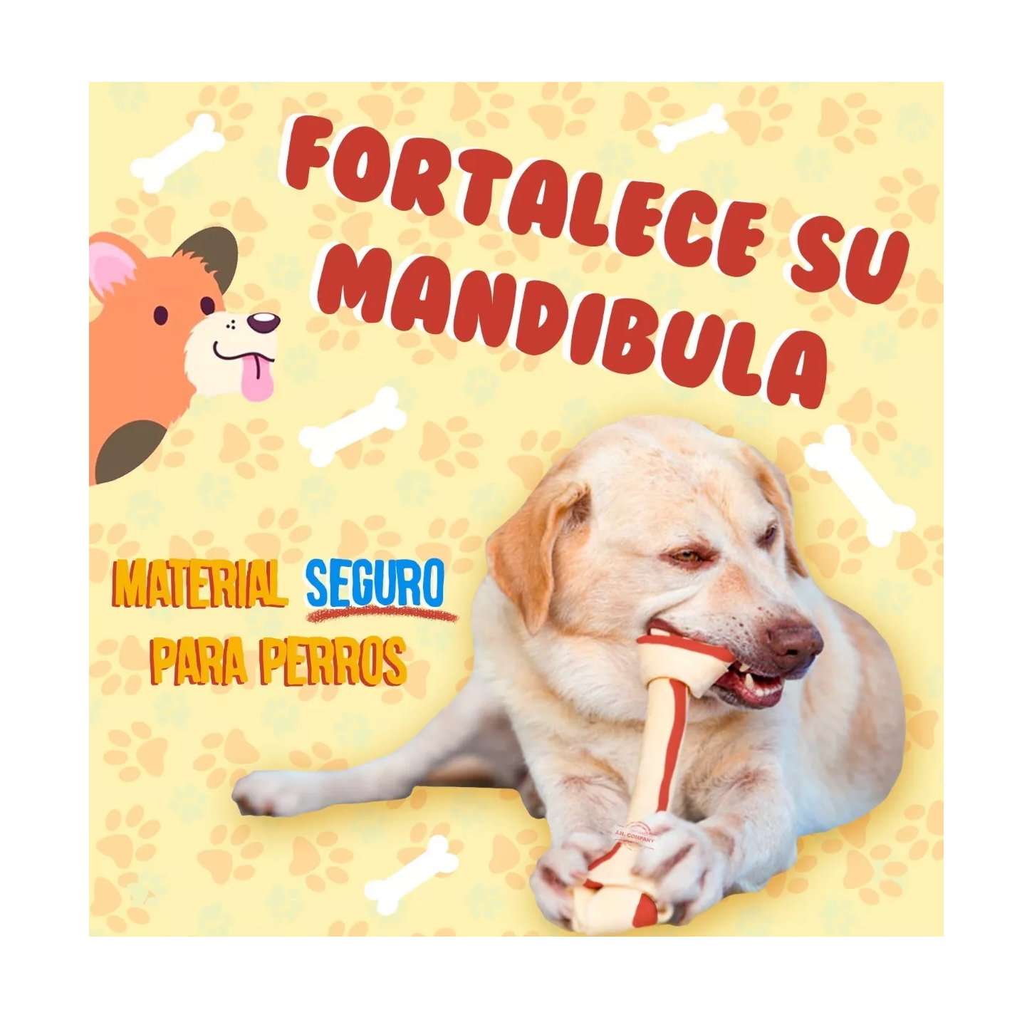 Foto 6 pulgar | Hueso de Carnaza Lab.G Sabor Res para Perros Grandes