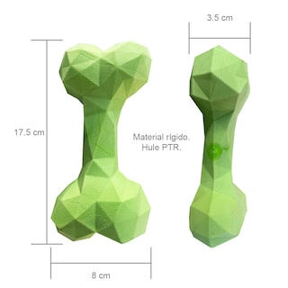 Foto 3 | Hueso de Juguete Perrísimo Verde de Hule Resistente para Perros
