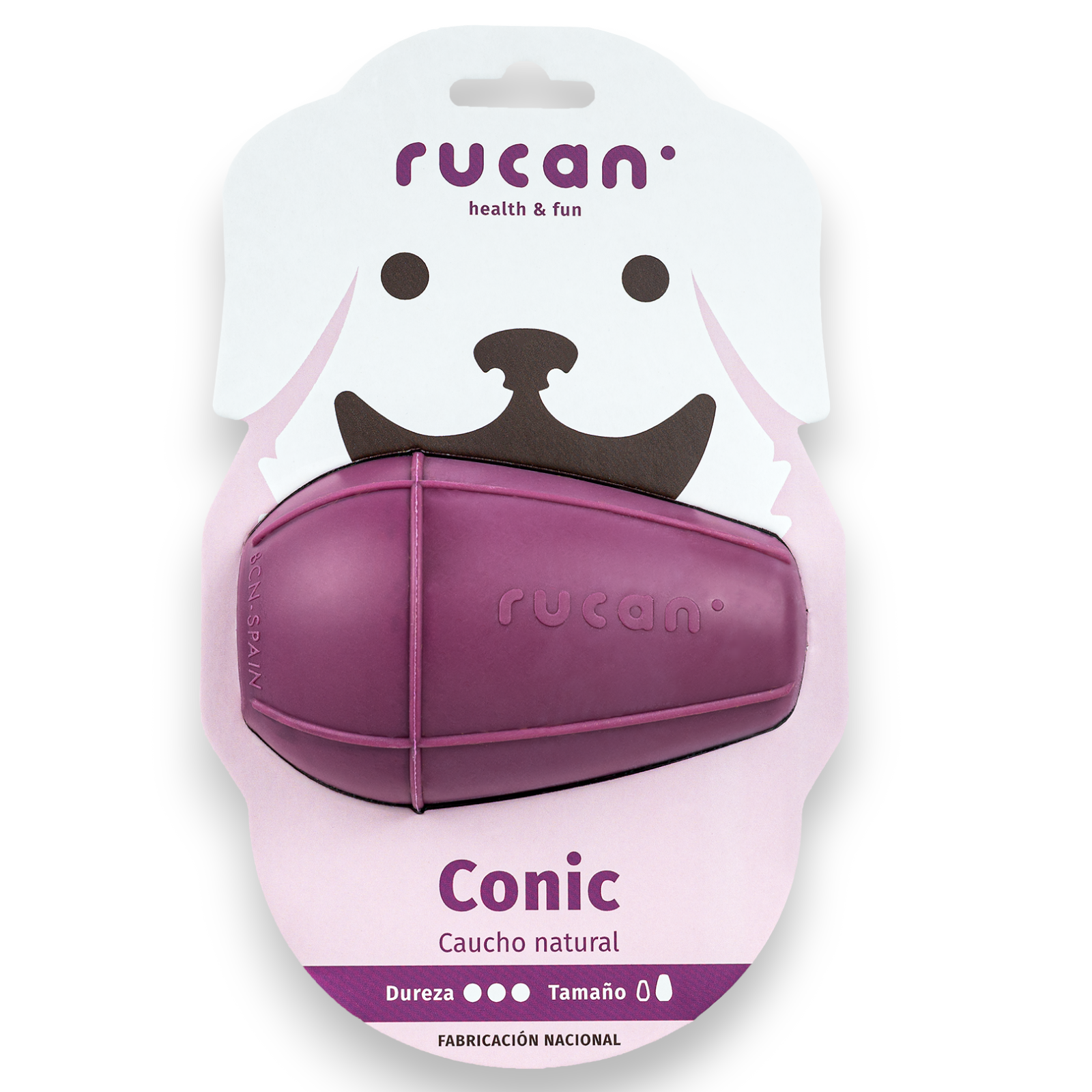 Juguete para Morder Rucan Cónico Púrpura para Perro