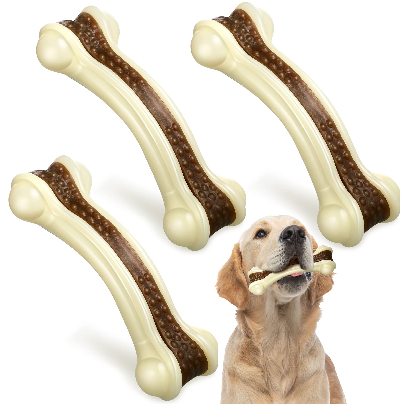 Juguetes Masticables Para Perros Sosation Para Masticadores Agresivos, Paquete De 3 - Venta Internacional.