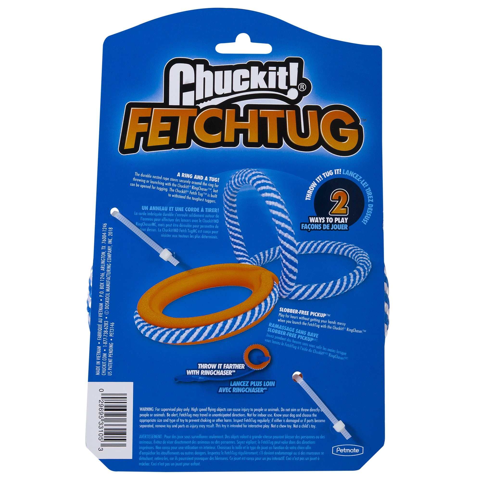 Foto 3 pulgar | Anillo De Juguete Para Perros Chuckit! Fetchtug 2 En 1 Para Fetch And Tug - Venta Internacional.