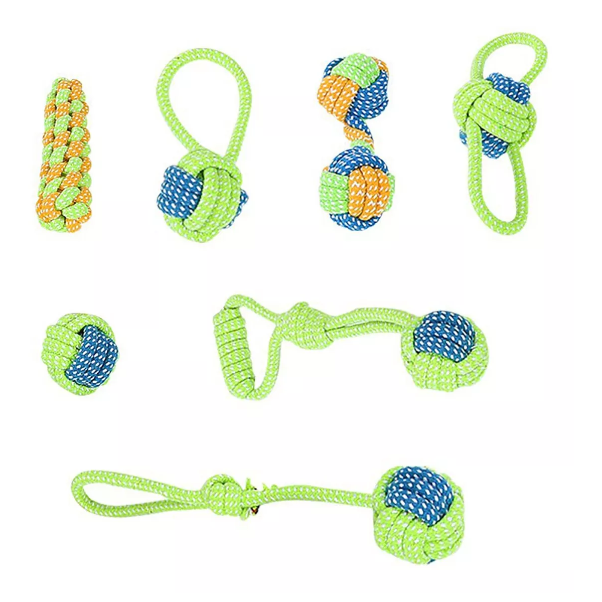 Foto 5 pulgar | 7pcs Juguete De Cuerda Para Perro Eo Safe Imports Esi-15281 Multicolor