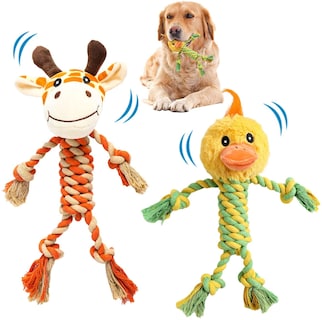 Foto 1 | Juguete Para Masticar Perros, Muñecos De Peluche, Cuerda Interactiva, 2 Paquetes - Venta Internacional.
