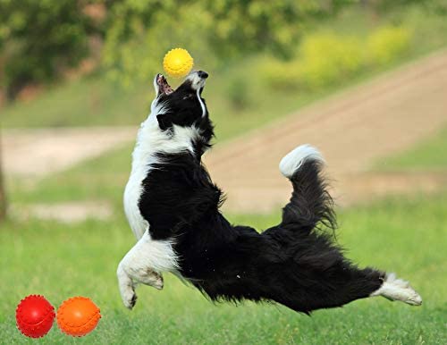 Foto 2 | Juguete De Goma Para Masticar Bolas Chirriantes Para Perros Huoguo Para Cachorros - Venta Internacional.