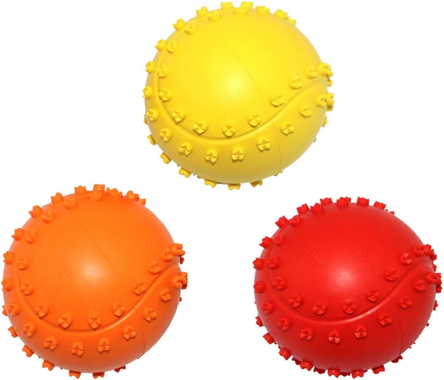 Foto 6 pulgar | Juguete De Goma Para Masticar Bolas Chirriantes Para Perros Huoguo Para Cachorros - Venta Internacional.