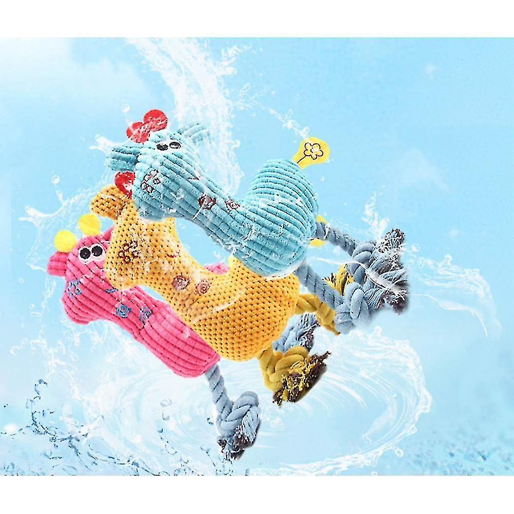 Foto 6 pulgar | Juguete Masticable Interactivo Dog Plush Squeaky Con Cuerdas Para Perros - Venta Internacional.