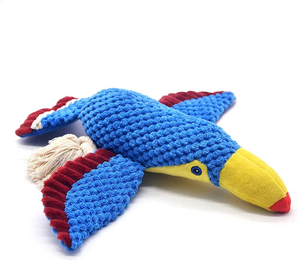 Foto 2 pulgar | Cuerda De Peluche Huoguo Squeaky Para Perros Pequeños, De Juguete Masticable, Color Azul - Venta Internacional.