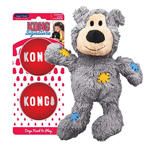 Pelotas Toy Kong Wild Knots Bear Y Signature Para Perros Pequeños - Venta Internacional.