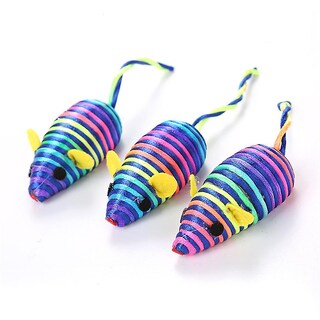 Foto 2 | Ratón De Juguete Con Cuerda Masticable Para Limpiar Los Dientes De Perros Y Gatos - Venta Internacional.