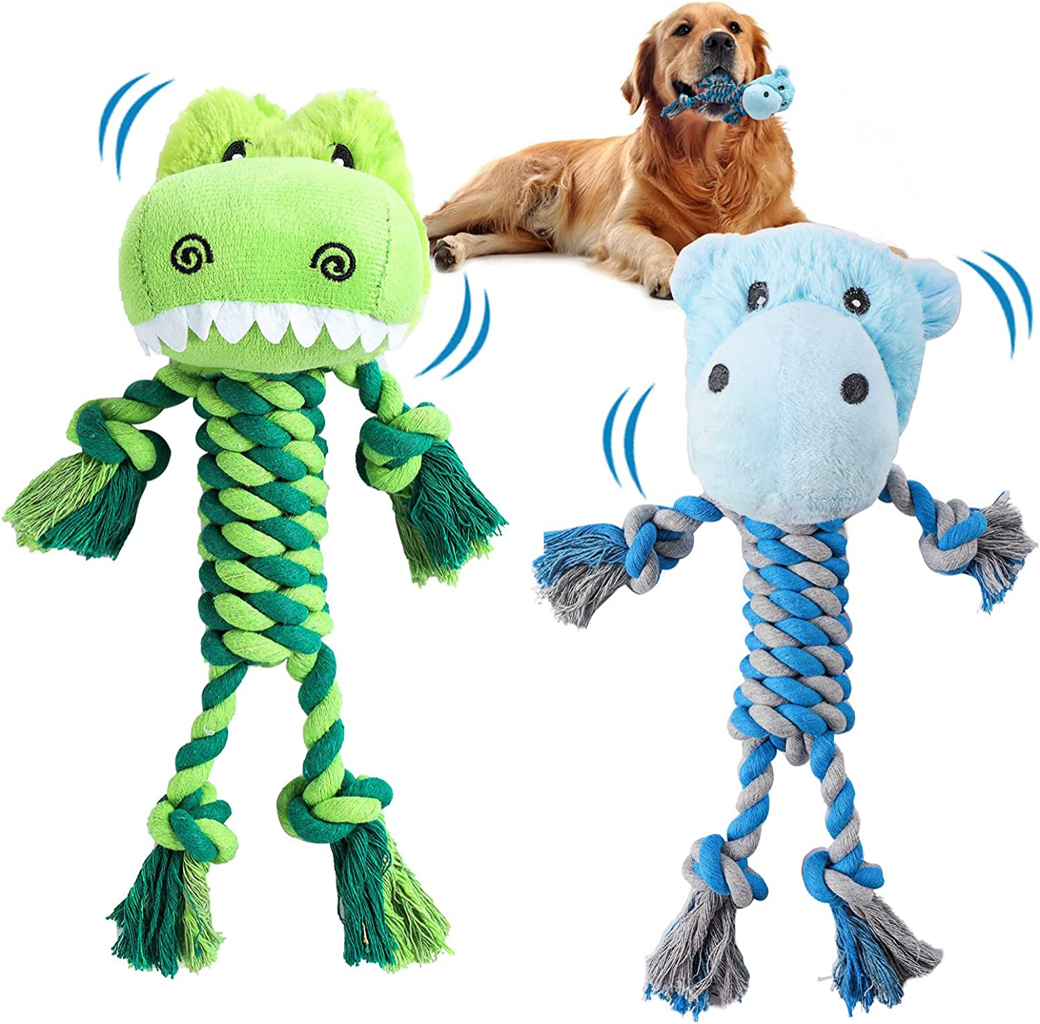 Juguete Para Masticar Perros, Muñecos De Peluche, Cuerda Interactiva, 2 Paquetes - Venta Internacional.