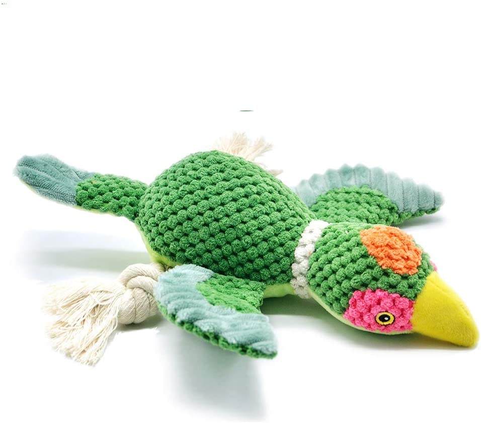 Foto 2 pulgar | Cuerda De Peluche Huoguo Squeaky Para Perros Pequeños, Para Perros Pequeños, Color Verde - Venta Internacional.