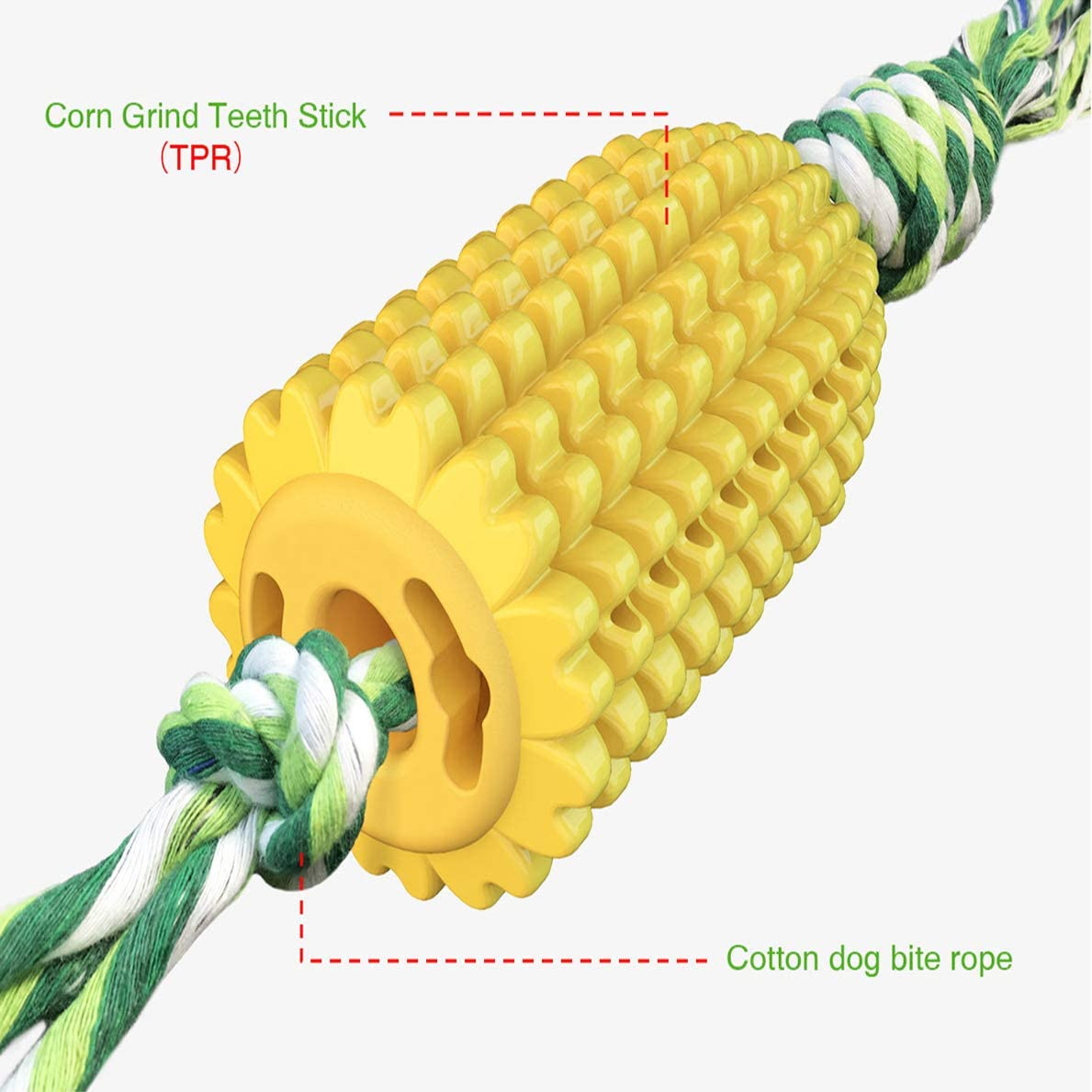 Foto 4 pulgar | Cepillo De Dientes Para Perros, Juguete Masticable Jieyou Con Forma De Maíz Para Perros De 15 A 80 L - Venta Interna